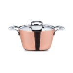 Juego De Cacerola Alta Con Recubrimiento De Cobre Con Tapa Y 2 Asas Fondo 2,5 D20 Cm Reserve, PENSOFAL
