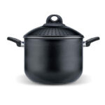 Olla para cocinar pasta, de 5 litros, con tapa colador ”pastasi family biostone”, PENSOFAL