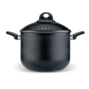 Olla para cocinar pasta, de 5 litros, con tapa colador ”pastasi family biostone”, PENSOFAL
