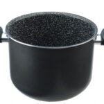 Olla para cocinar pasta, de 5 litros, con tapa colador ”pastasi family biostone”, PENSOFAL