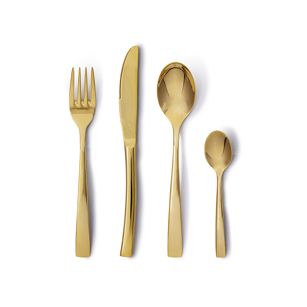 Juego de cubiertos 16 ”roma” Oro