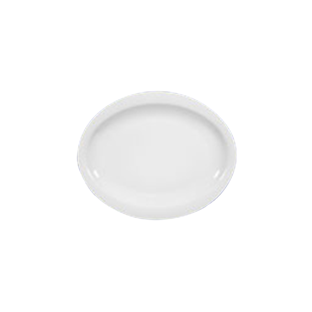 platón oval 35 cm top life blanco