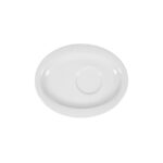 plato oval 19 cm ”top life” blanco para cafe