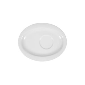plato oval 19 cm ”top life” blanco para cafe