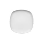 plato llano 20 cm cuadrado ”sketch” blanco