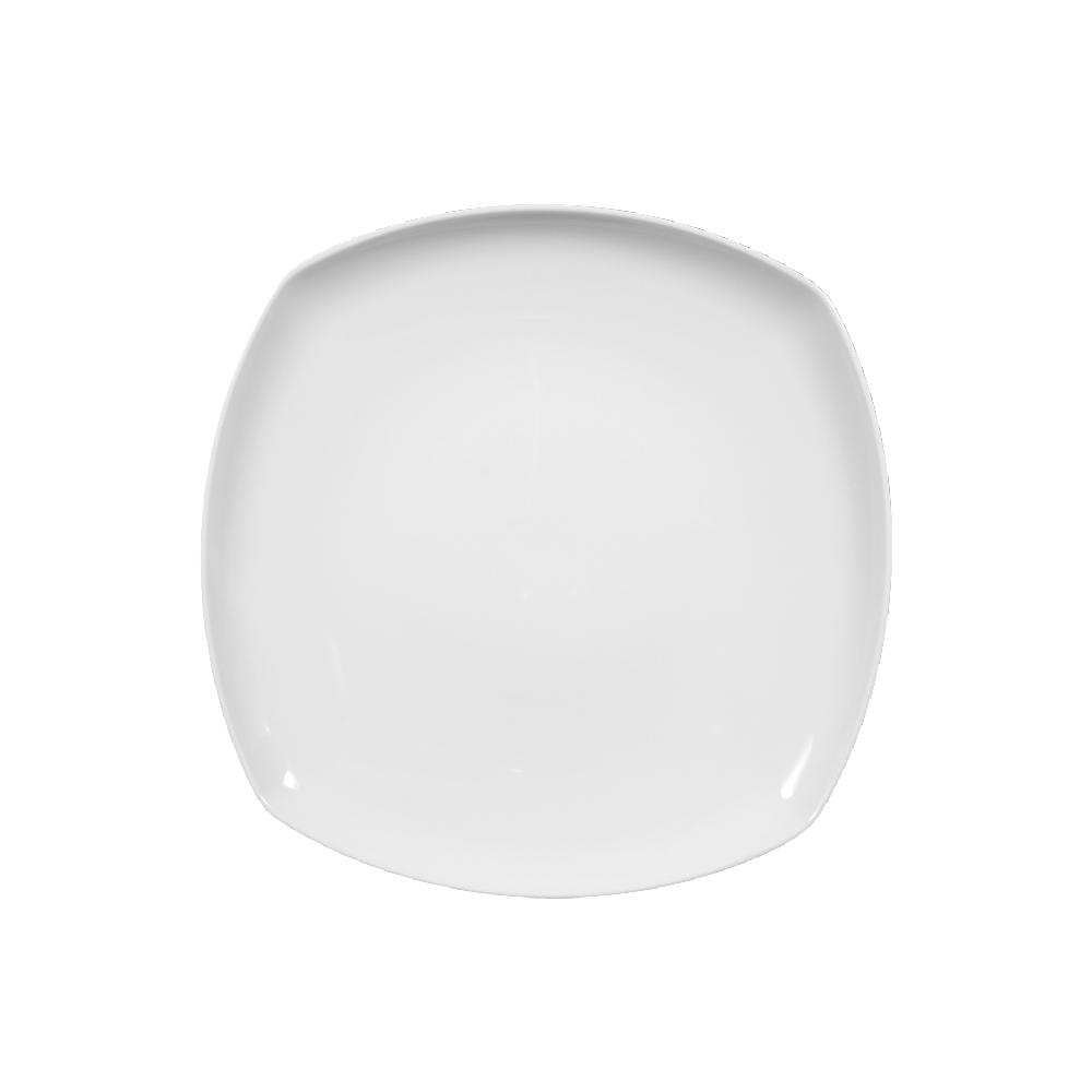 plato trinche cuadrado 26 cm ”sketch” blanco