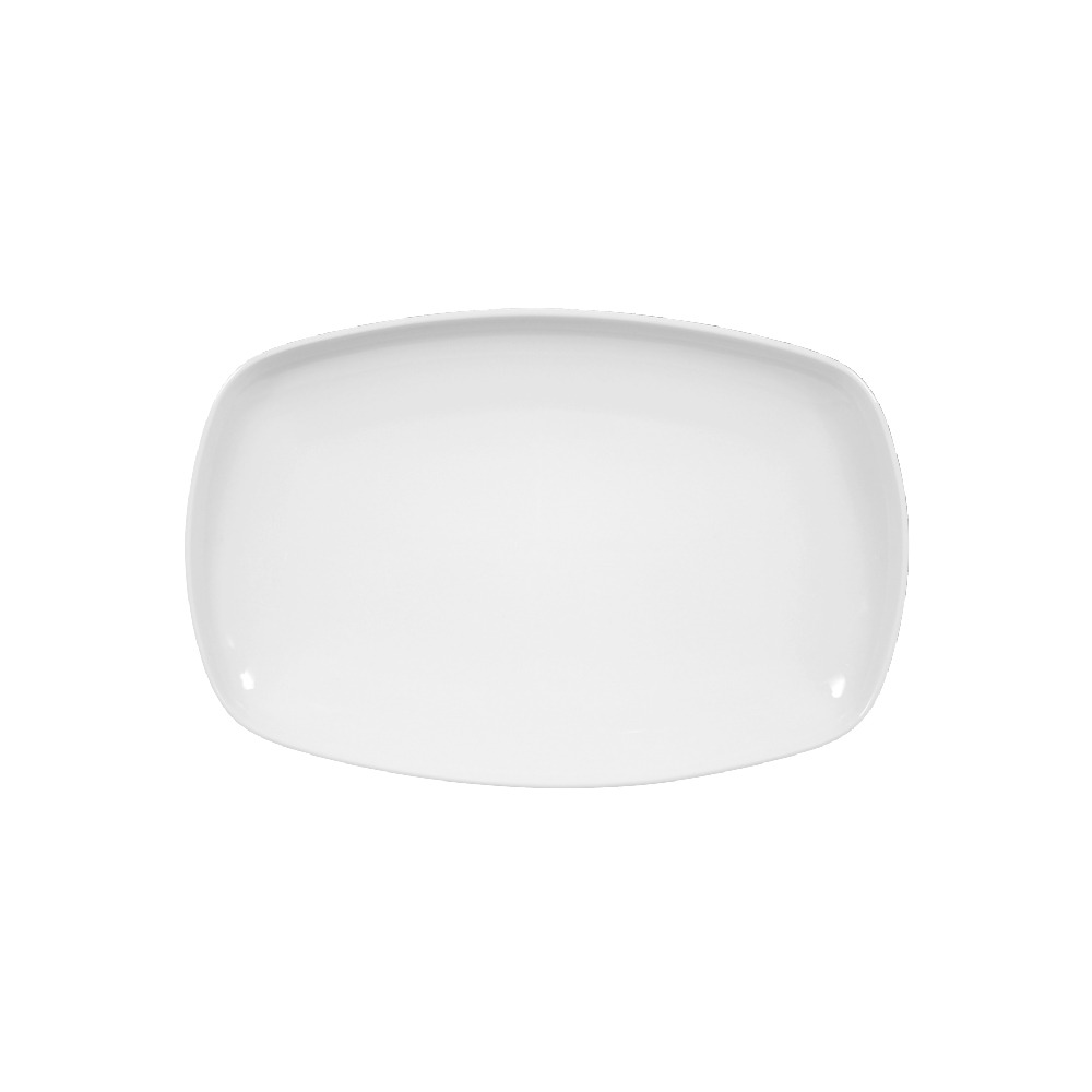 plato rect. 24 cm ”sketch” blanco