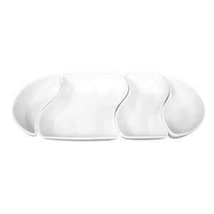 juego de botaneros 4 pzas ''sketch'' blanco