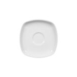 plato 12 cm cuadrado ”sketch” blanco