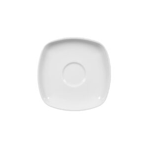 plato 12 cm cuadrado ''sketch'' blanco