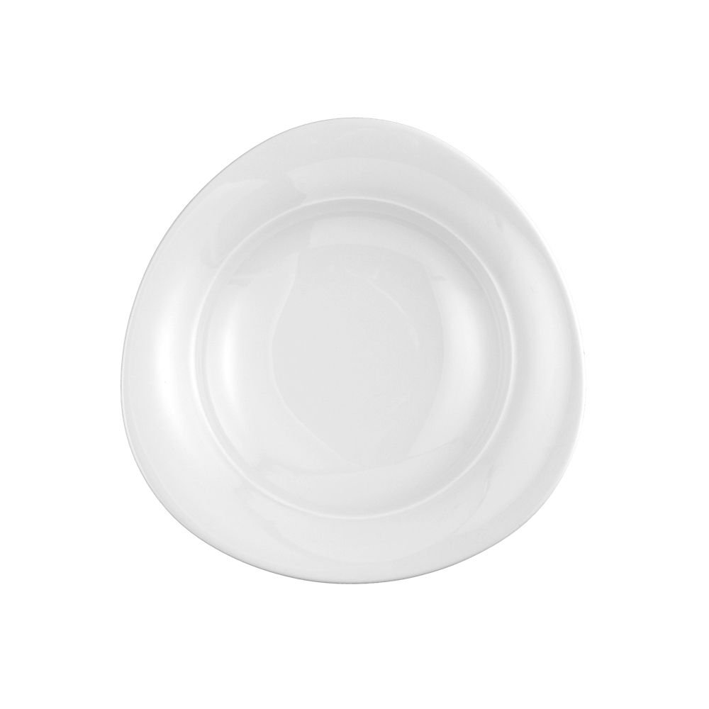plato llano 23 cm ”trio” blanco