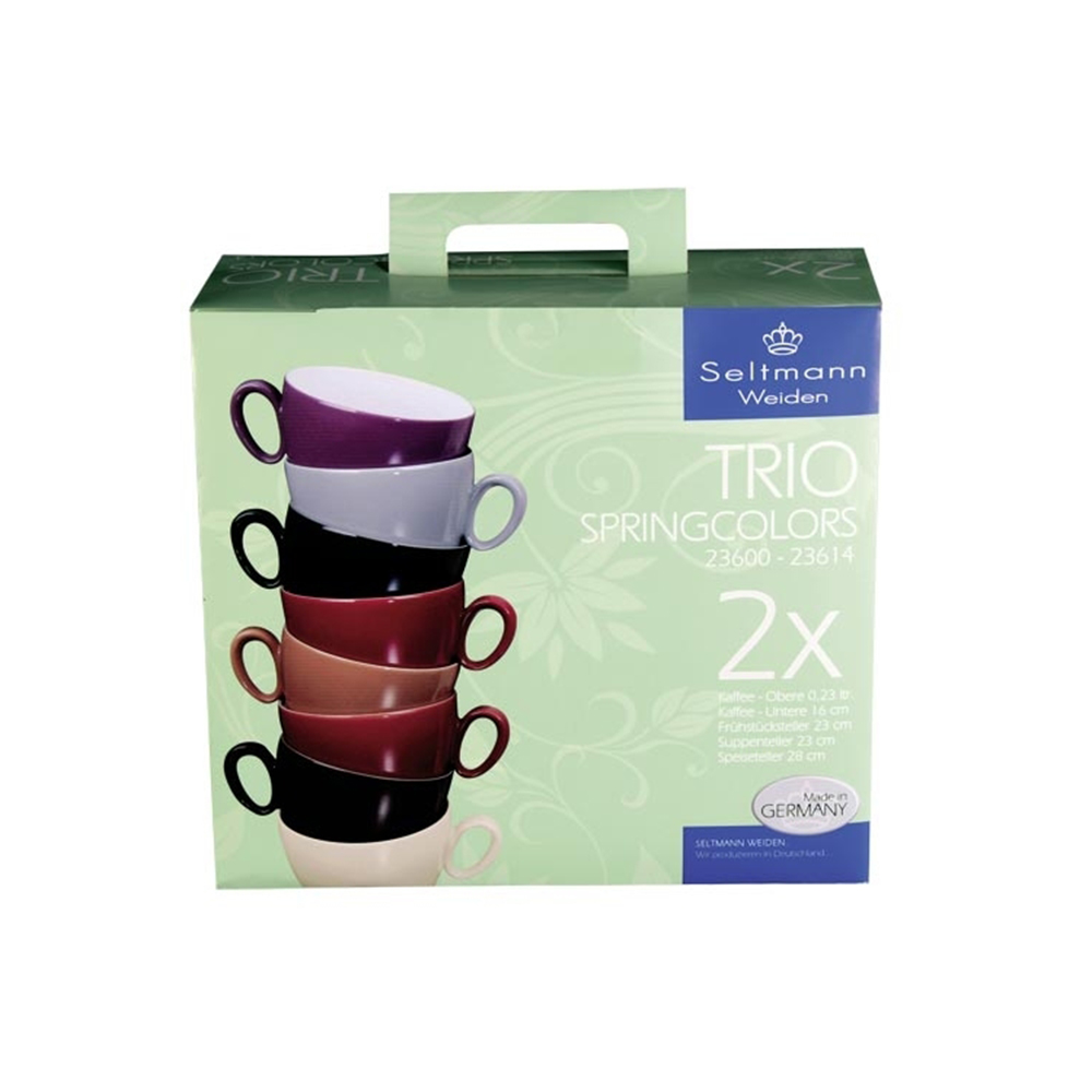 juego de servicio para comida 10 pzas para 2 personas ”trio 23605 lilac”