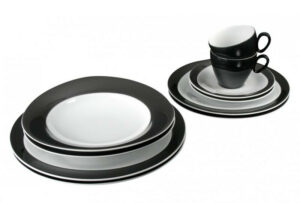 juego de servicio para comida 10 pzas para 2 personas ”trio 23614 black”