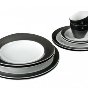 juego de servicio para comida 10 pzas para 2 personas ''trio 23614 black''
