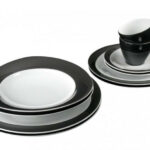 juego de servicio para comida 10 pzas para 2 personas ”trio 23614 black”