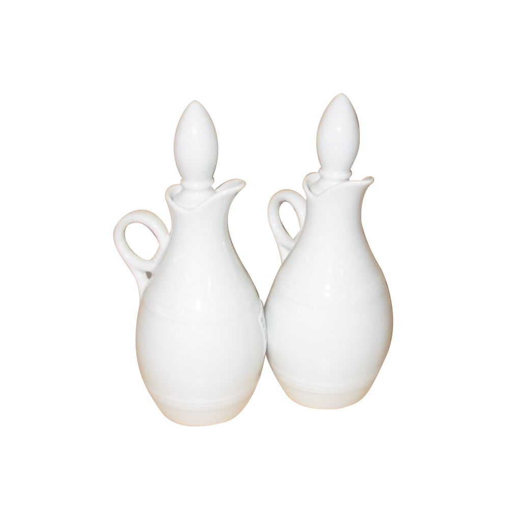 juego de aceitera & vinagrera ”lukullus/meran” blanco
