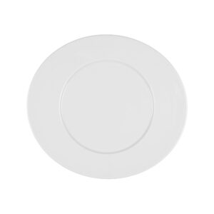 plato llano oval 30 cm ”mandarin blanco”