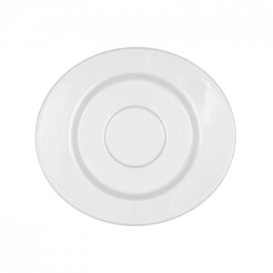 plato para taza oval para mocca/espresso ”mandarin” blanco