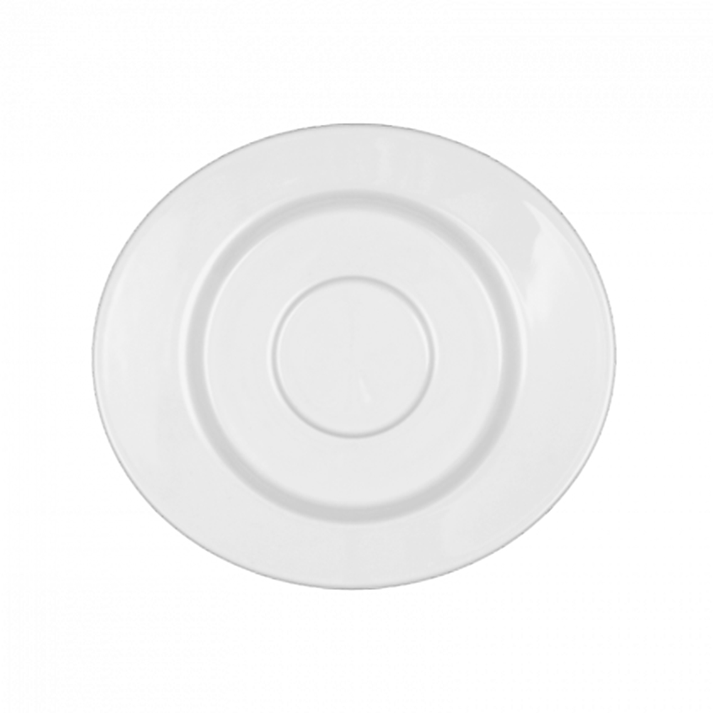 plato para taza oval para mocca/espresso ”mandarin” blanco