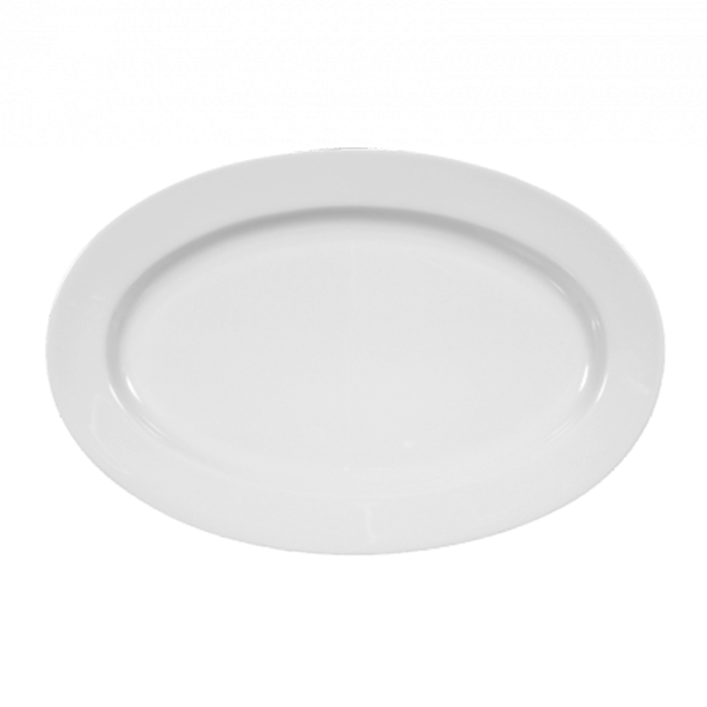 platón oval 28 cm ”meran” blanco