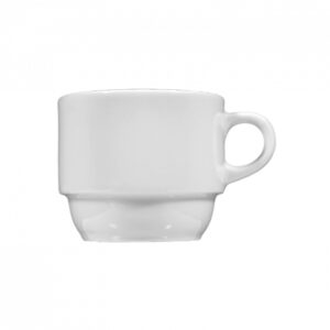 taza para café 3 apilable 0.20l ''meran'' blanco
