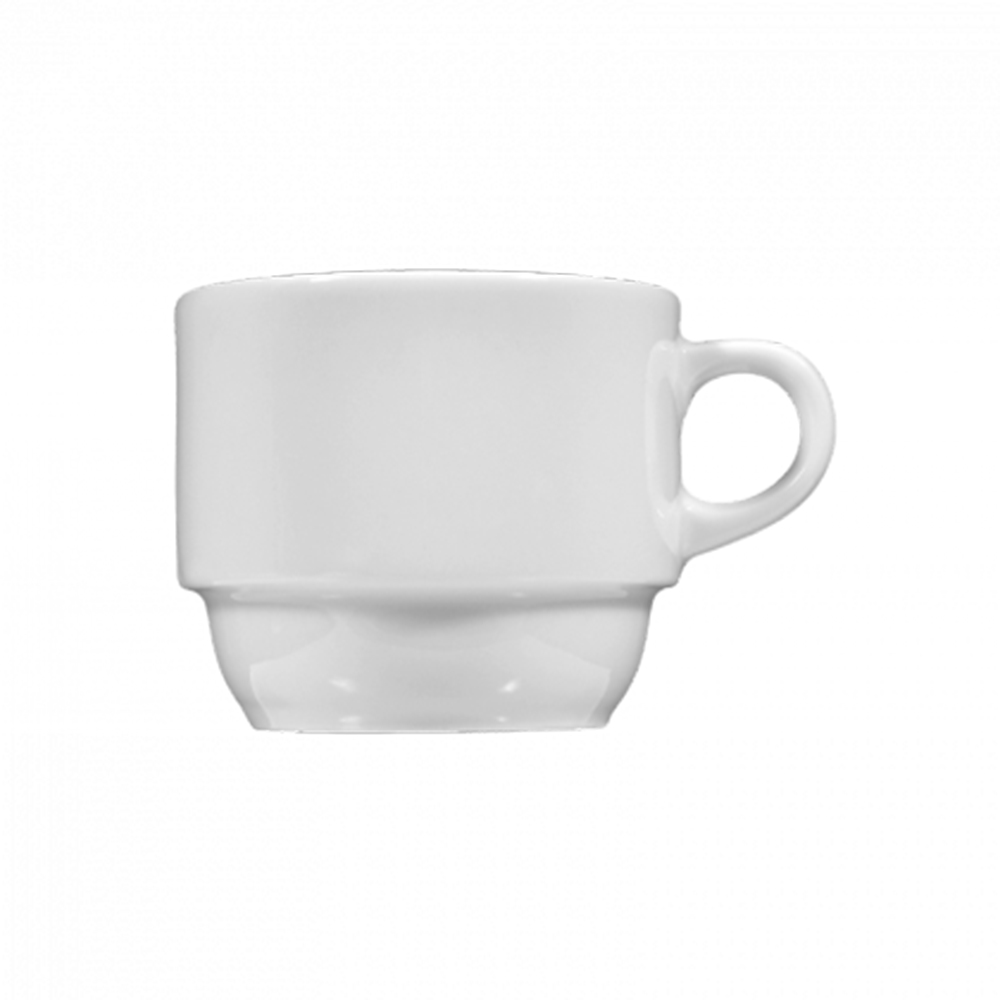 taza para café 3 apilable 0.20l ”meran” blanco