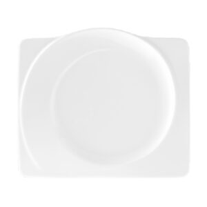plato trinche rect. 25 cm ”paso” blanco
