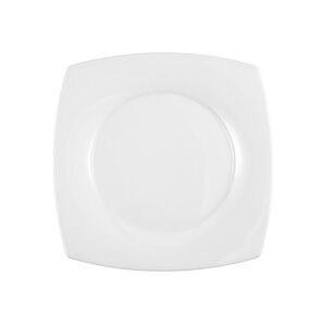 plato llano cuadrado 17 cm ”savoy” blanco