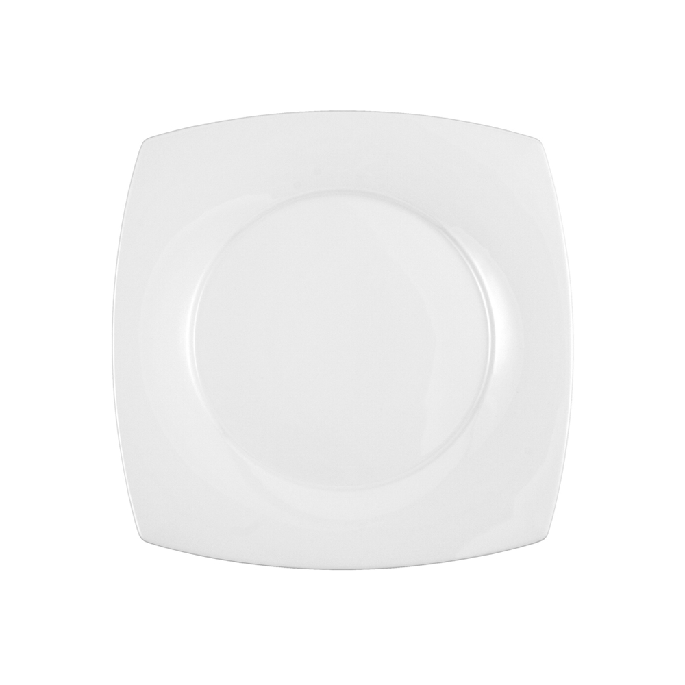 plato llano cuadrado 17 cm ”savoy” blanco