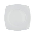 plato base/gourmet cuadrado 32 cm ”savoy” blanco