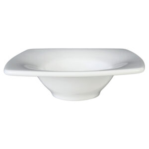 plato hondo/gourmet cuadrado 15.5 cm ''savoy'' blanco