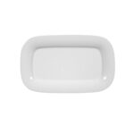 plato rect. 23×14 cm ”savoy” blanco