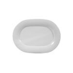 plato oval 24 cm ”savoy” blanco