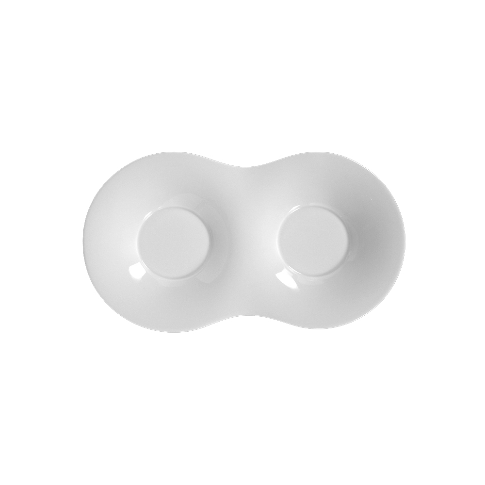 plato doble 26 cm ”savoy” blanco