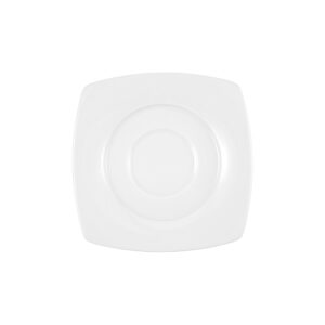 plato cuadrado para taza para espresso ”savoy” blanco