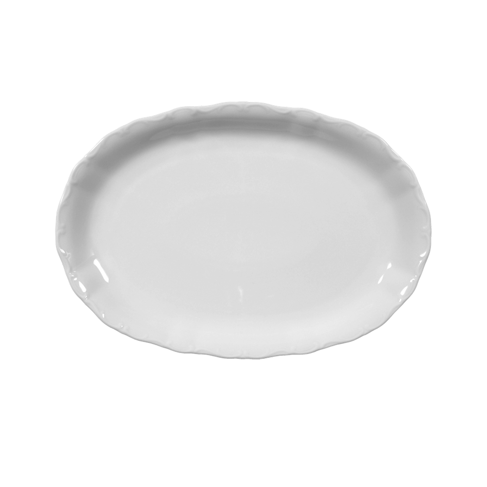 platón oval 35 cm ”marienbad” blanco