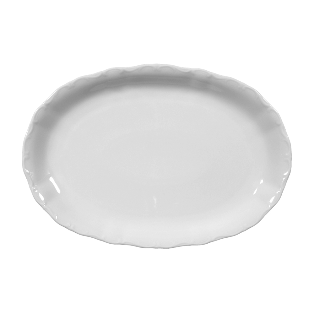 platón oval 38 cm ”marienbad” blanco