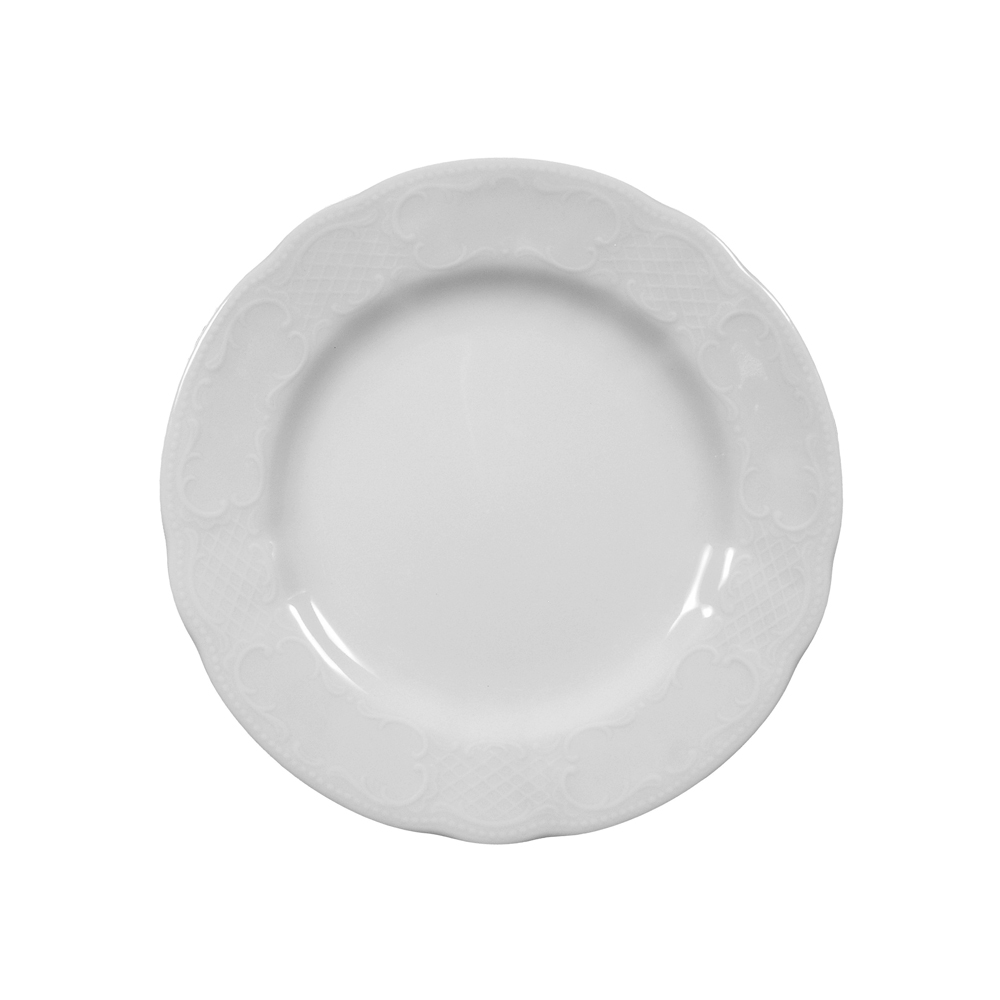 plate llano 21 cm ”salzburg” blanco