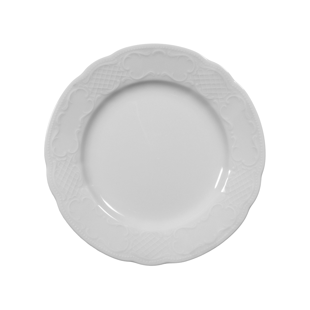 plato trinche 27 cm ”salzburg” blanco