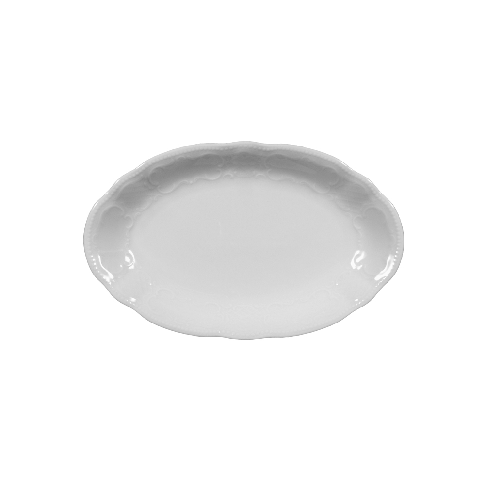 fuente oval 24 cm ”salzburg” blanco