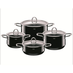 batería de cocina negra 4 pzs ”passion” colours silit