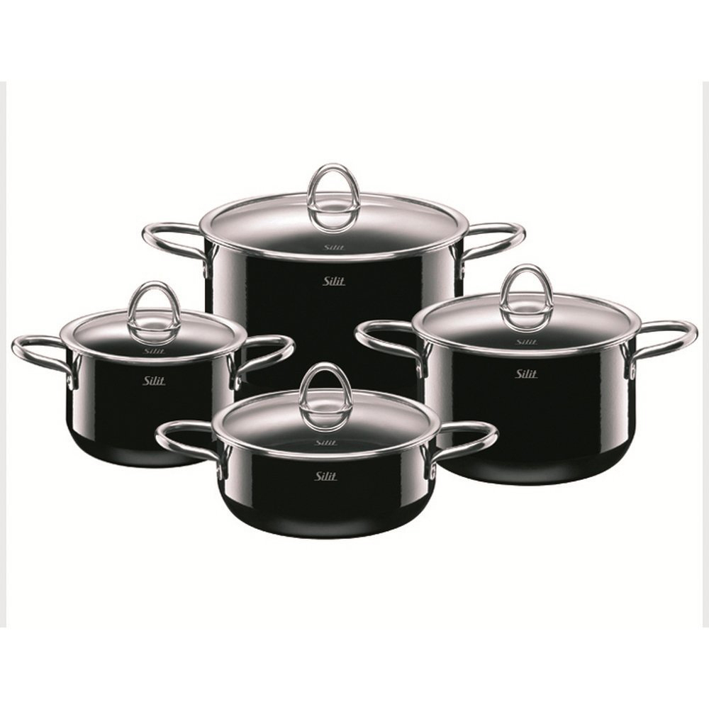 batería de cocina negra 4 pzs ”passion” colours silit