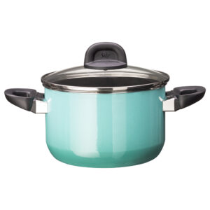 Cacerola alta 20 cm con tapa ”modesto” verde silit