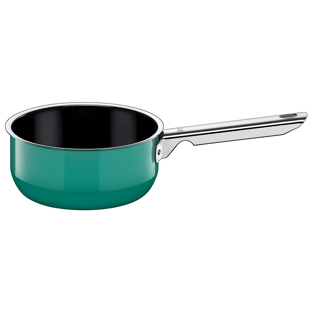 Cacerola verde con mango largo 16 cm ”nature” green silit