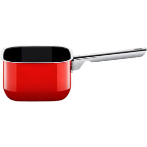 cacerola roja con mango largo 16 cm ”quadro” silit