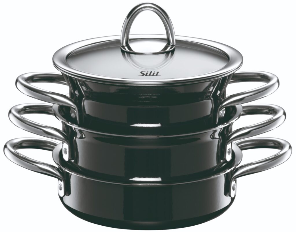 Juego de de 3 ollas y 2 tapas negro minimax, SILIT