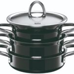 Juego de de 3 ollas y 2 tapas negro minimax, SILIT