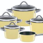 Bateria de cocina vainilla 5 pzs vitaliano colours, SILIT