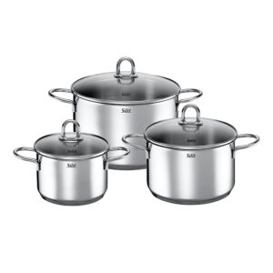 Juego de cacerolas y olla carat 3 pzas silit