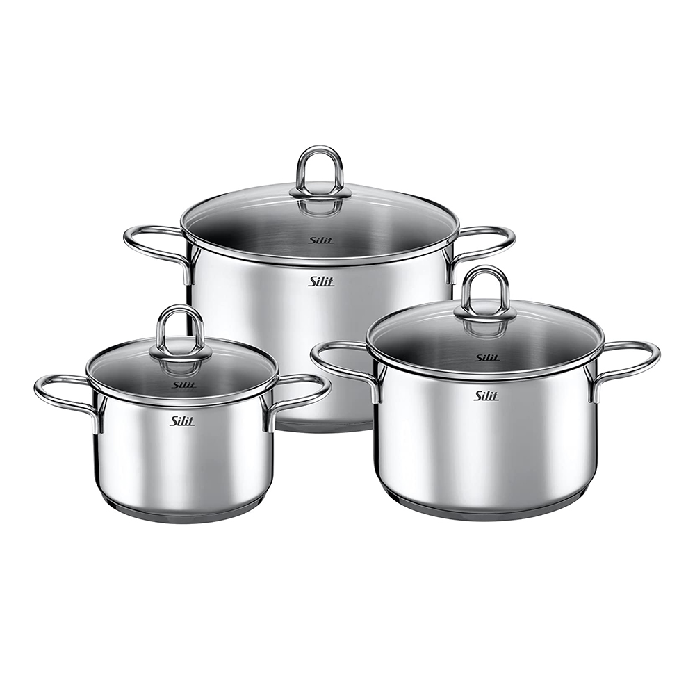 Juego de cacerolas y olla carat 3 pzas silit